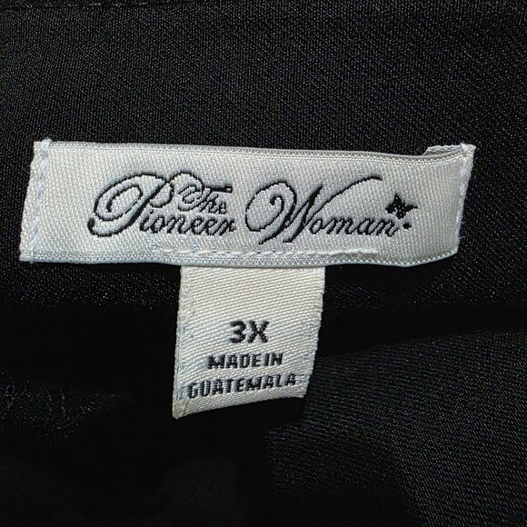 The Pioneer Woman Pull-On Millennium Pants Stretch Womens Plus 3X(24W-26W) Black - Picture 8 of 11